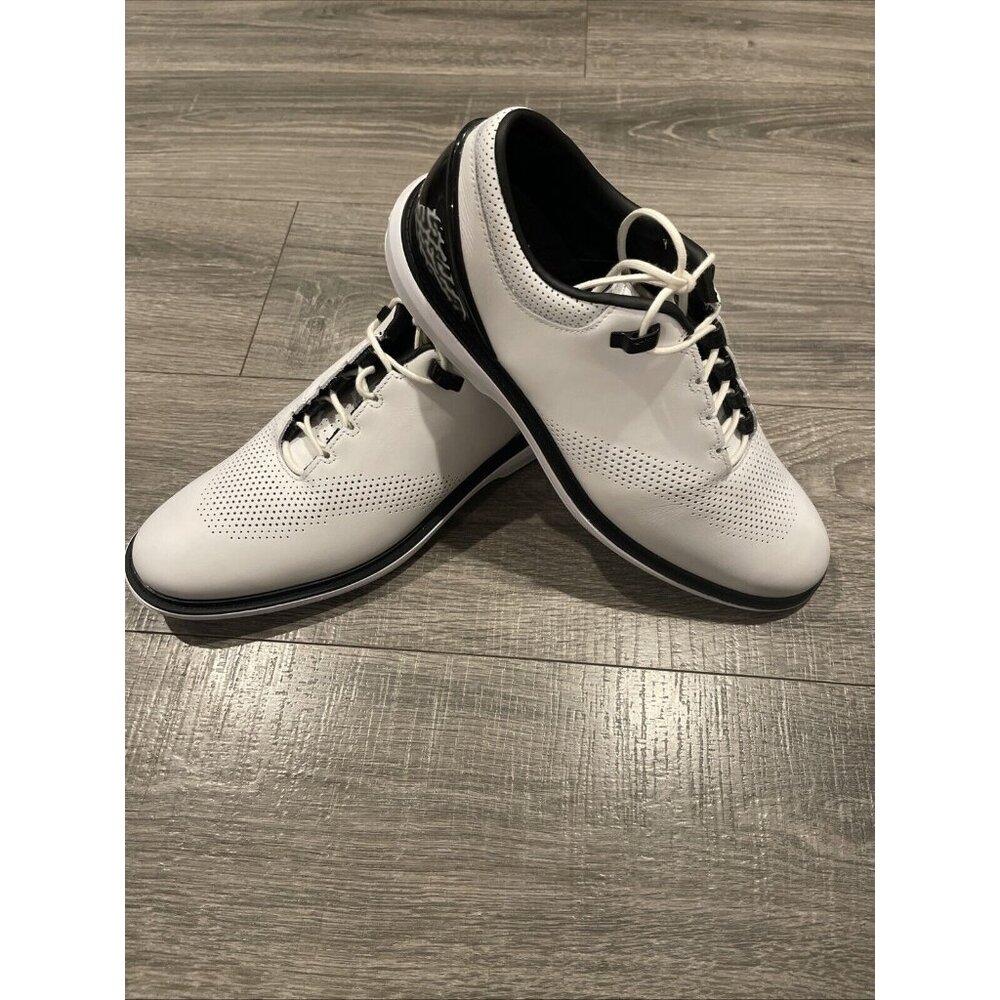 Nike Air Jordan Golf Shoe Mens 10 ADG 4 White Black DM0103-110 US leopard